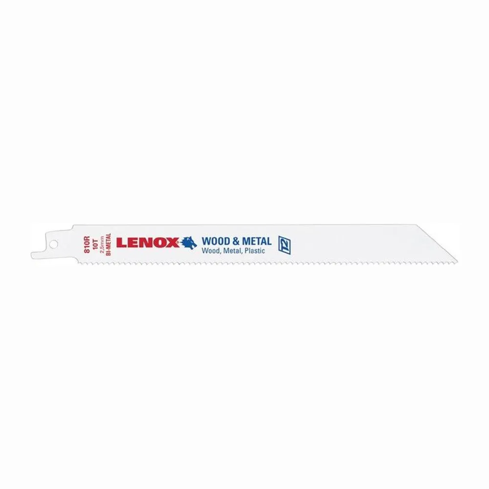 LENOX 5x Säbelsägeblatt 810R Länge 203 mm Breite 19 mm TPI 10 - 20580810R