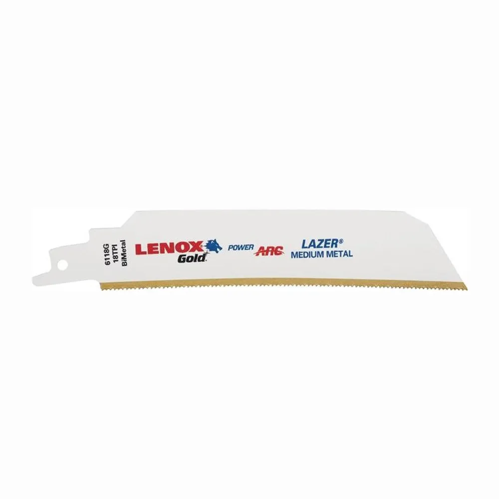 LENOX 5x Säbelsägeblatt Gold Lazer Länge 152 mm Breite 25 mm TPI 18 - 210956118GR