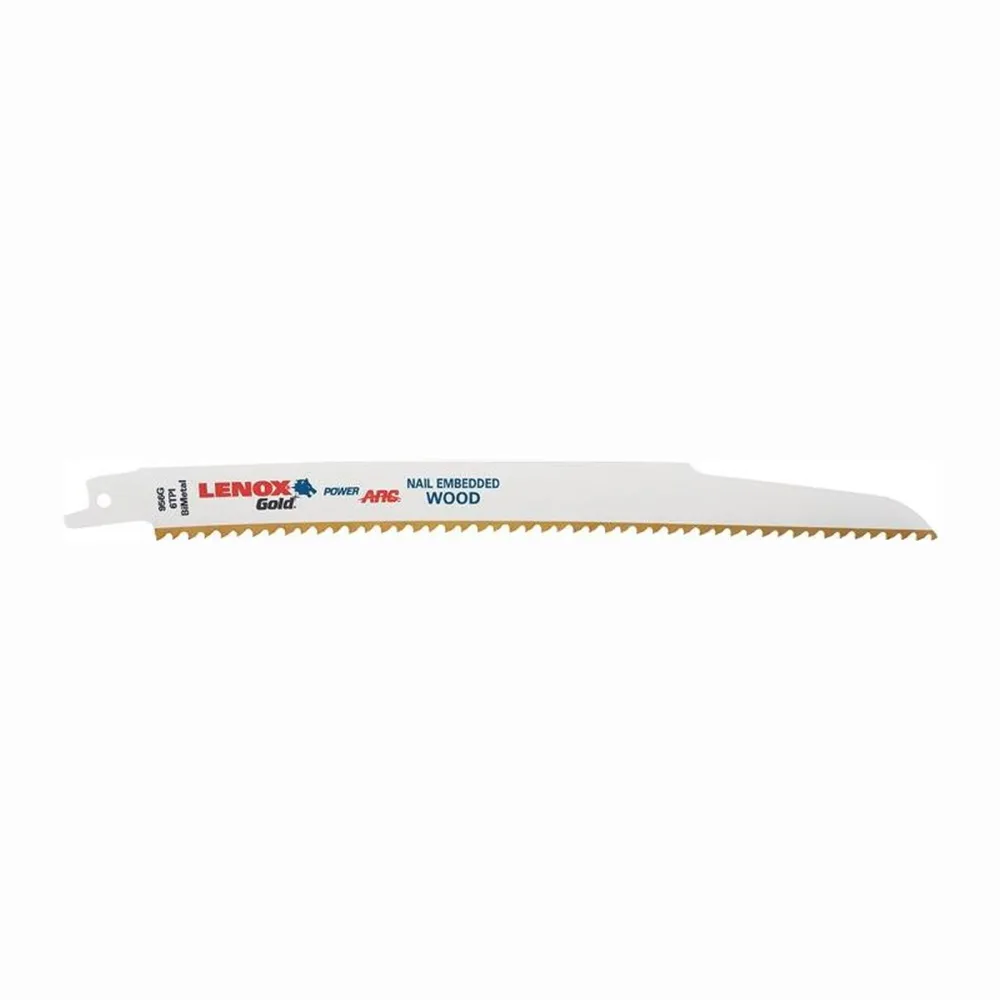 LENOX 5x Säbelsägeblatt Gold Länge 229 mm Breite 19 mm TIN TPI 6 - 21062-956G