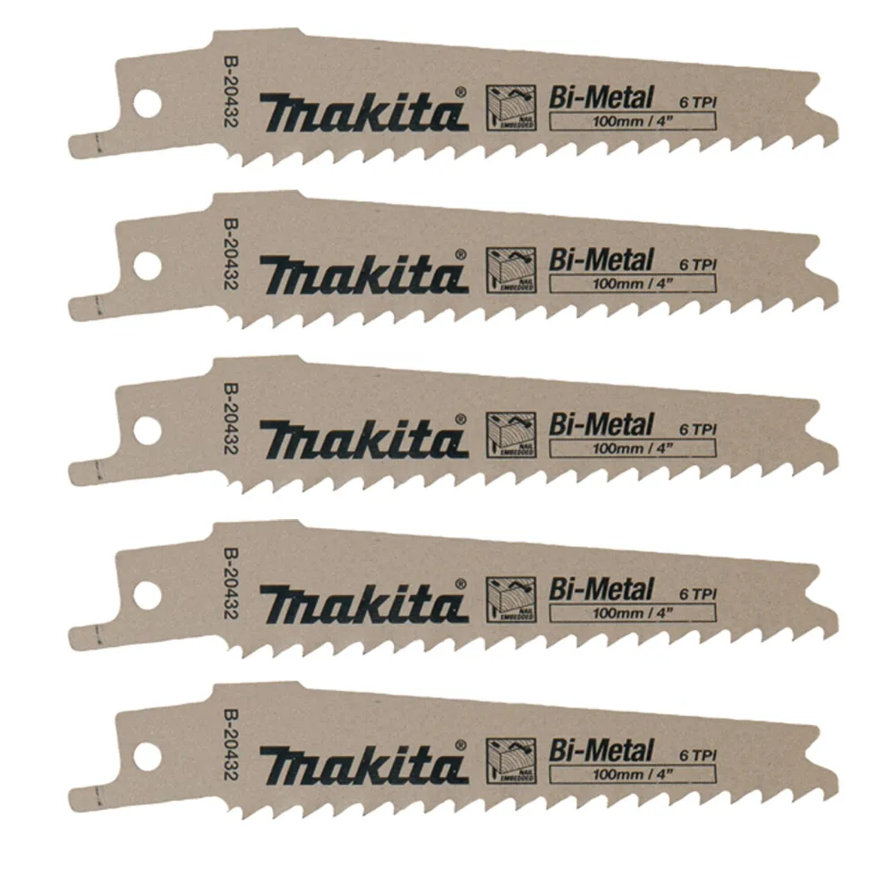 Makita 5 x Recipro-Sägeblatt BIM 100/6Z - B-20432
