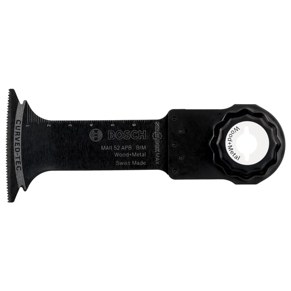 Bosch 10x BIM Tauchsägeblatt Starlock MAII 52 APB Wood and Metal 70 x 52 mm - 2608664498