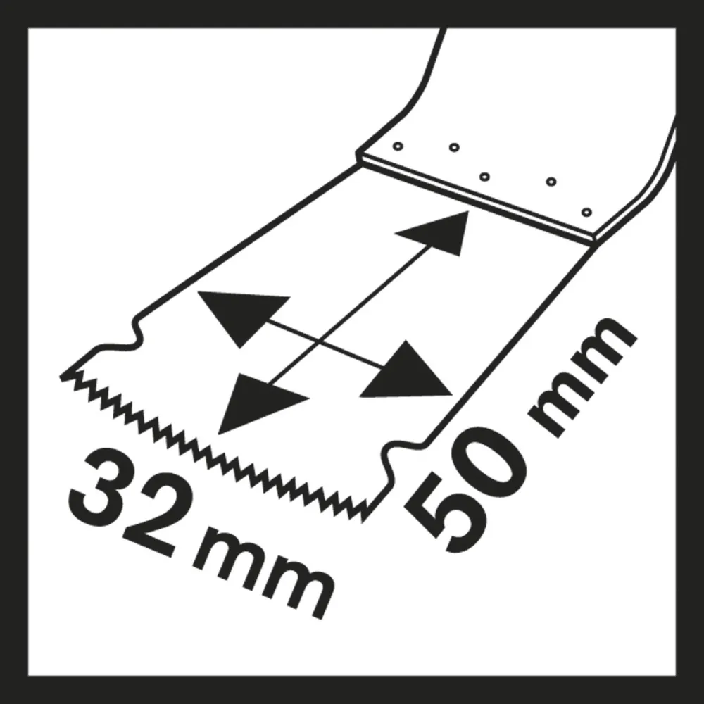 Bosch 25x HCS Tauchsägeblatt Starlock AIZ 32 EPC Wood 50 x 32 mm - 2608661904