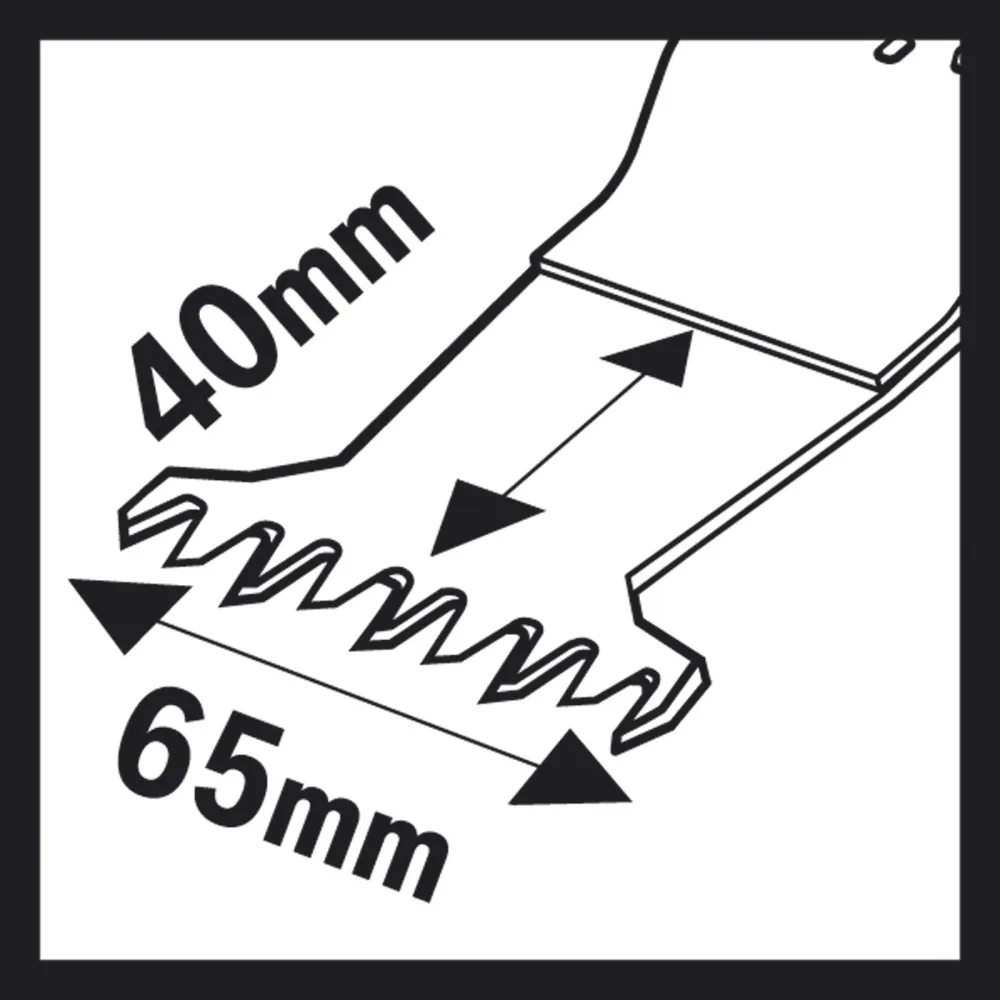 Bosch 5x HCS Tauchsägeblatt AII 65 BSPC Hard Wood 40 x 65 mm - 2608662355