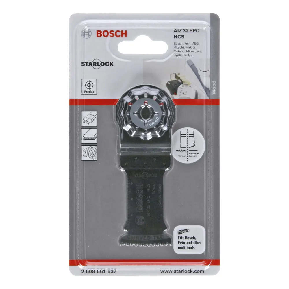 Bosch HCS Tauchsägeblatt Starlock AIZ 32 EPC Wood 50 x 32 mm - 2608661637