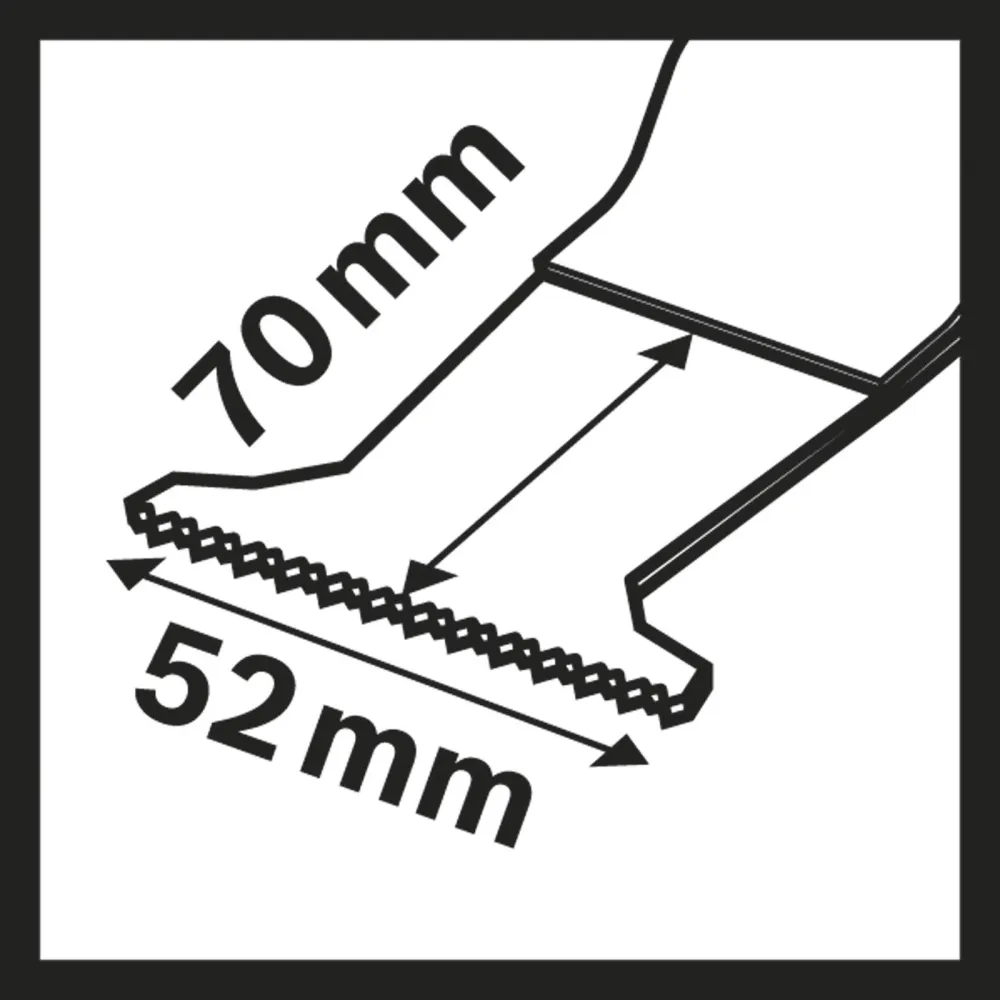Bosch 1x Professional BIM Tauchsägeblatt Starlock MAII 52 APB Wood and Metal 70 x 52 mm - 2608662574