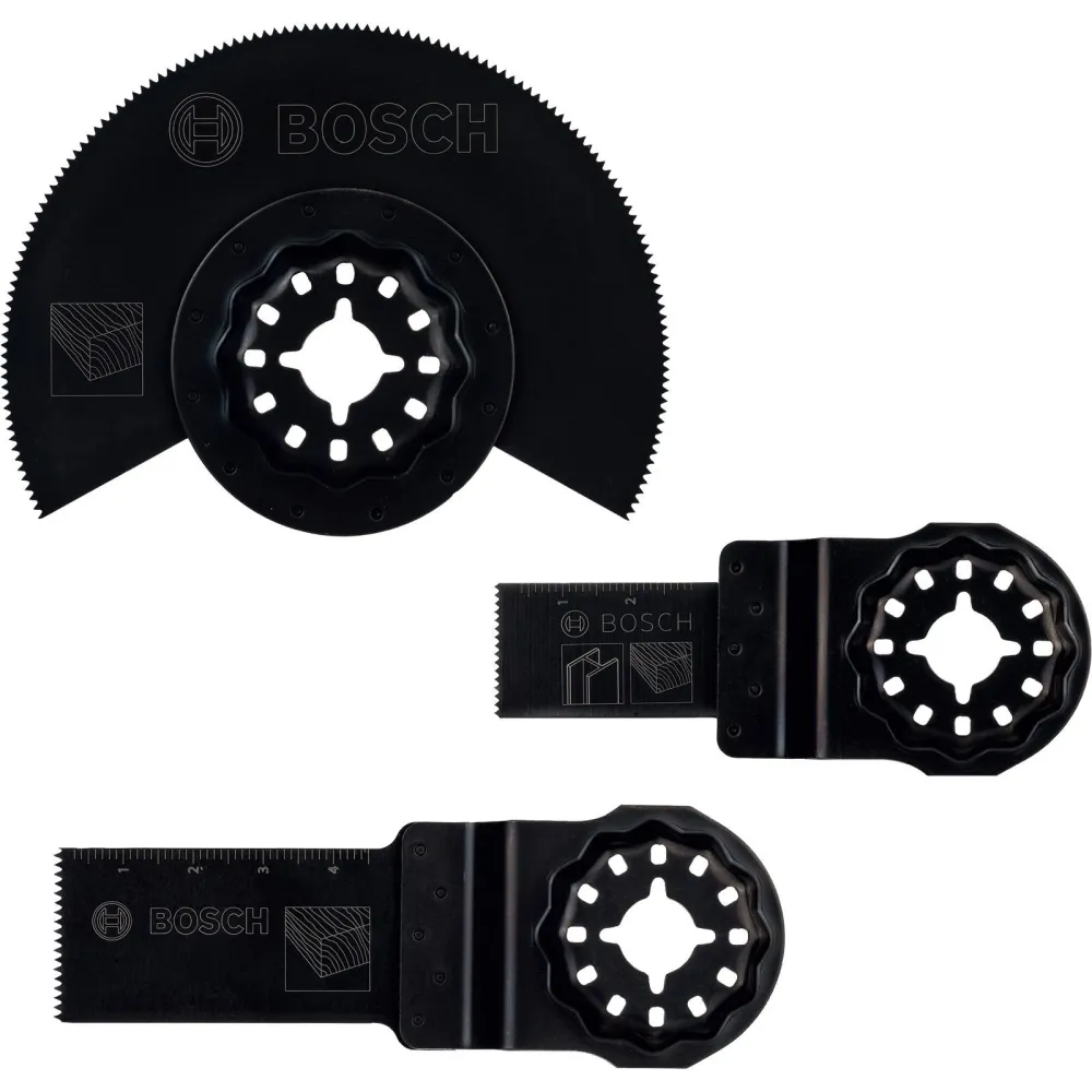 Bosch Starlock Starter-Set Holz 3tlg. für Multifunktionsgeräte - 2607017323