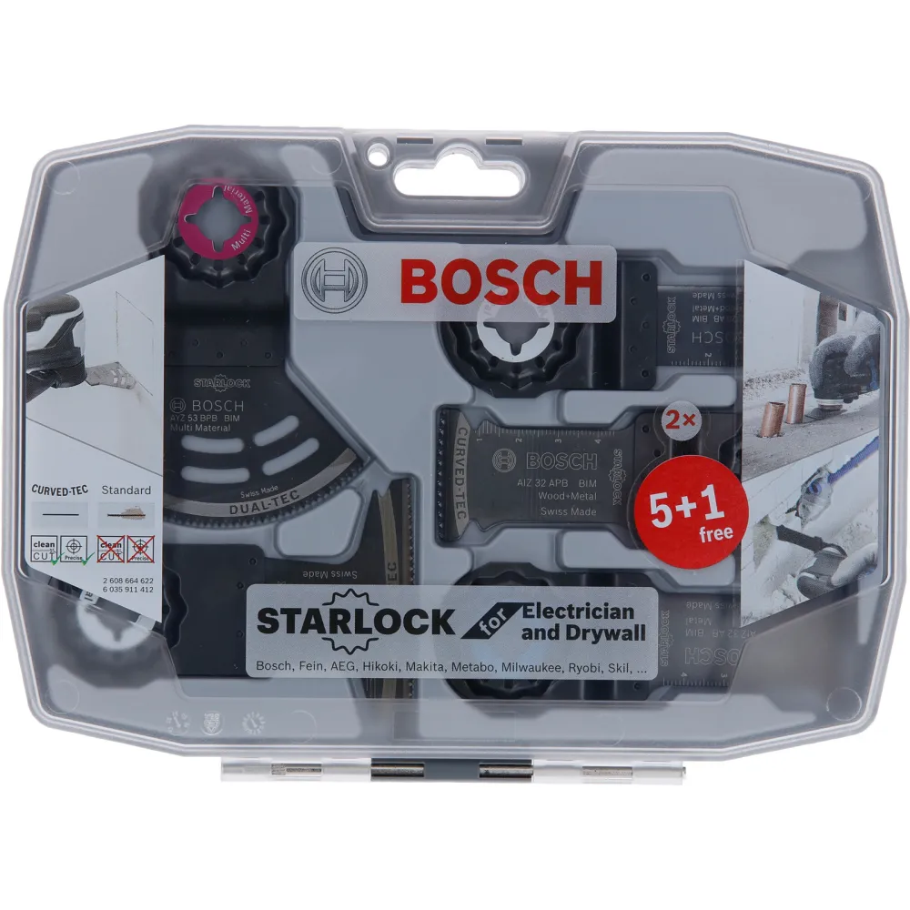 Bosch Starlock-Set für Elektriker und Trockenbauer 6tlg. - 2608664622