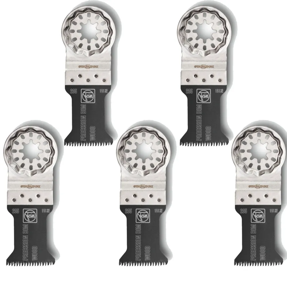 Fein 5x E-Cut Precision BIM-Sägeblatt Starlock 35 mm - 63502205230
