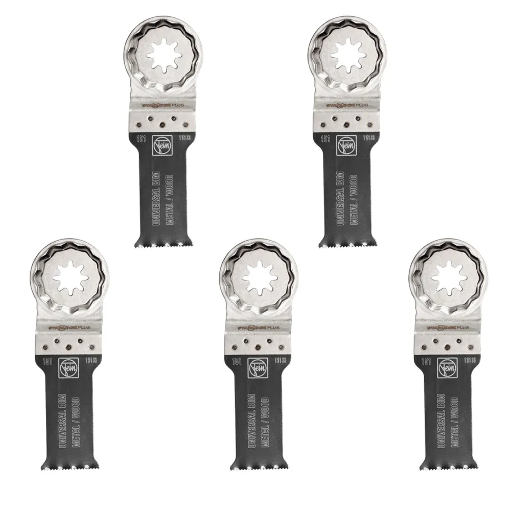Fein 5x E-Cut Universal Sägeblatt StarlockPlus 28 mm - 63502151230