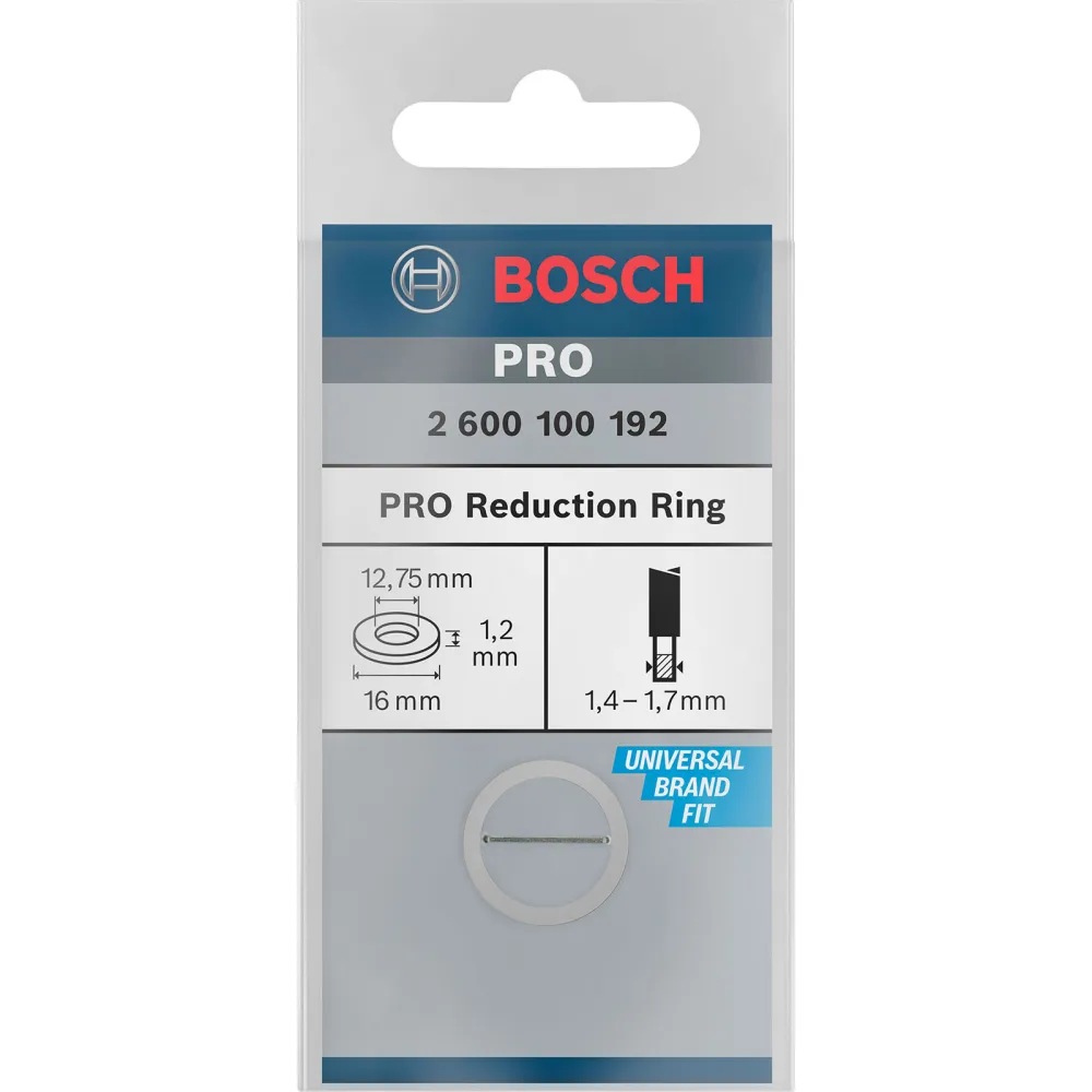 Bosch Reduzierring für PRO Kreissägeblatt 16 x 1,2 x 12,75 mm - 2600100192