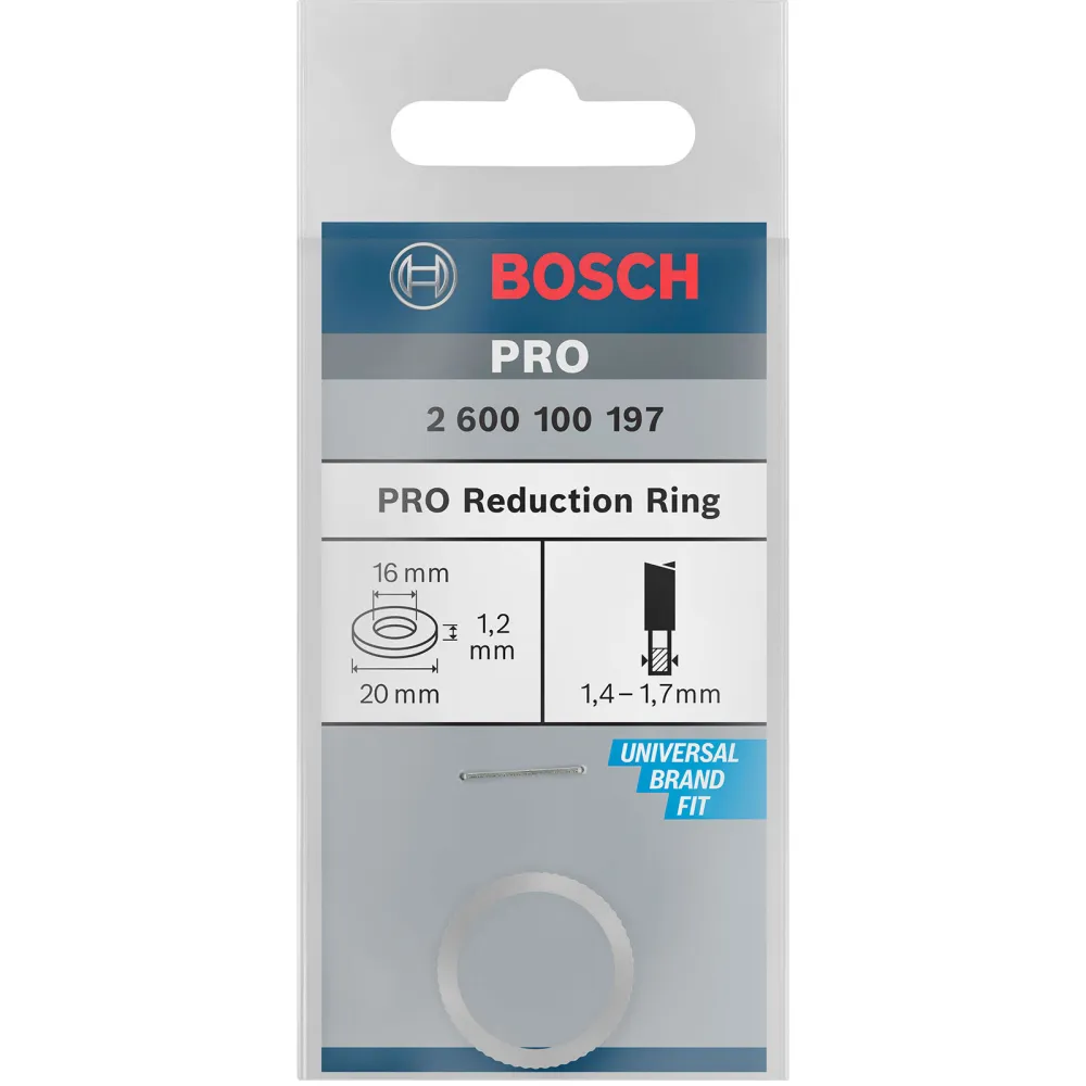 Bosch Reduzierring für PRO Kreissägeblatt 20 x 1,2 x 16 mm - 2600100197