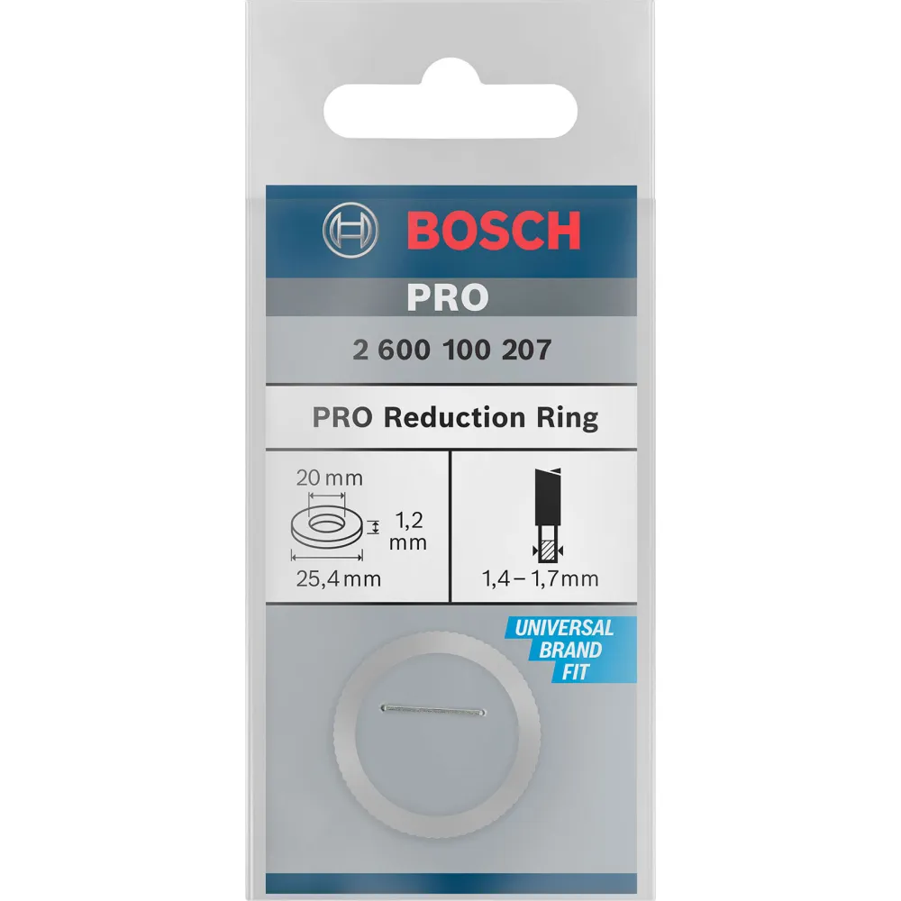 Bosch Reduzierring für PRO Kreissägeblatt 25,4 x 1,2 x 20 mm - 2600100207