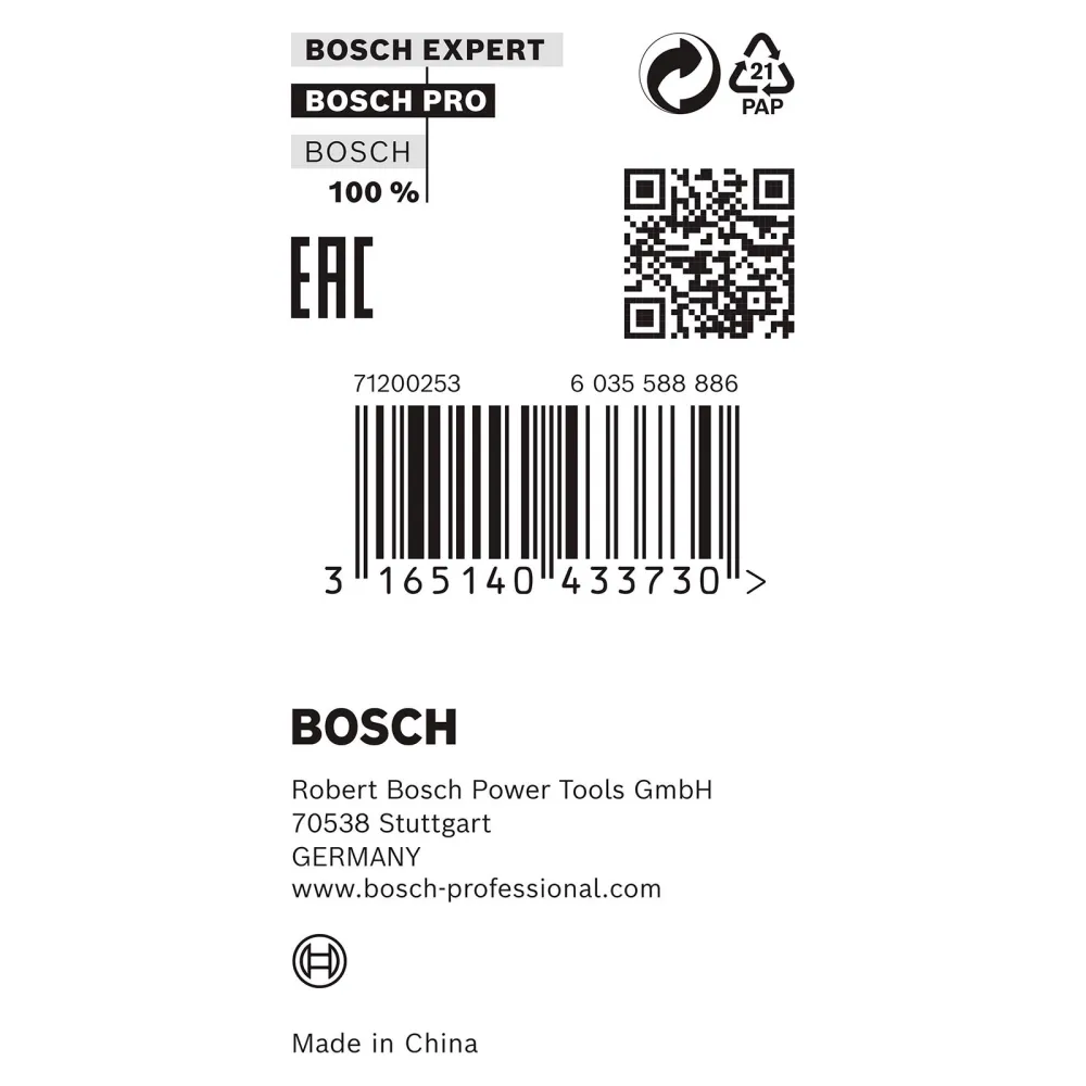 Bosch Reduzierring für PRO Kreissägeblatt 25,4 x 1,2 x 20 mm - 2600100207