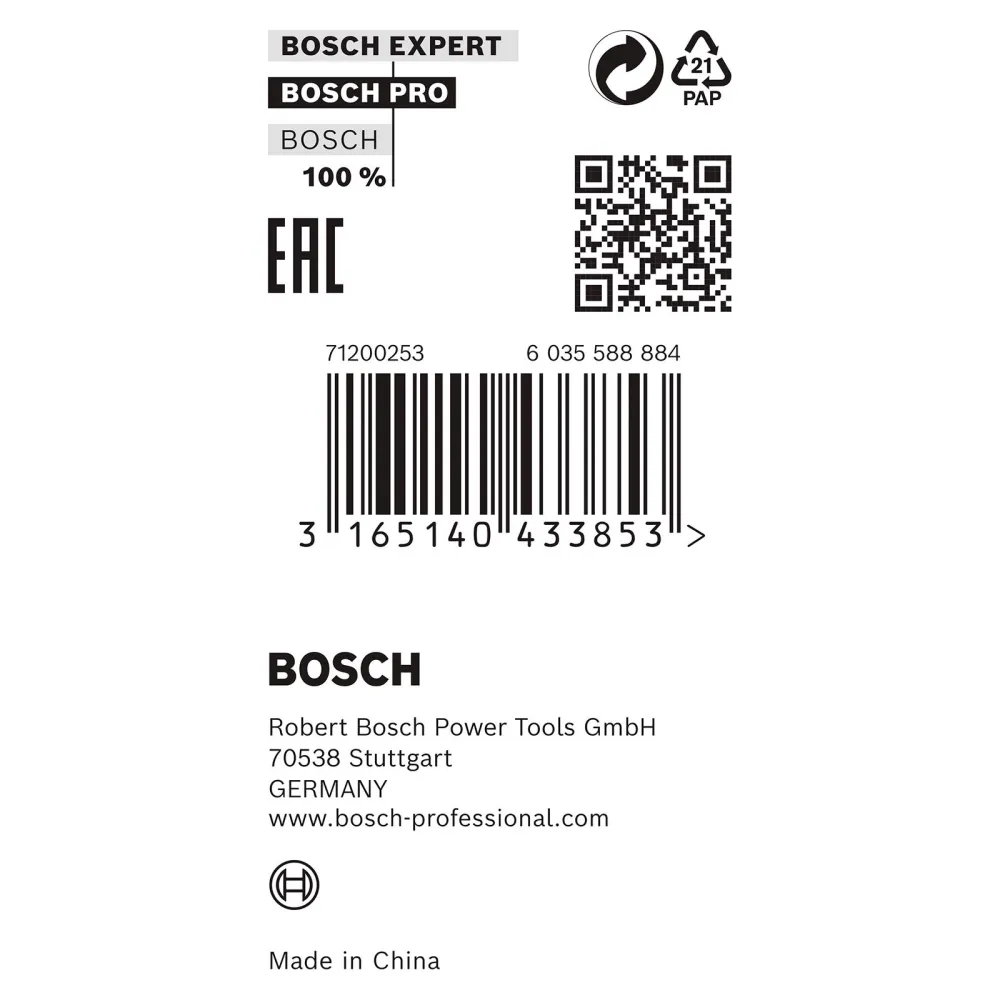 Bosch Reduzierring für PRO Kreissägeblatt 25,4 x 1,5 x 20 mm - 2600100219