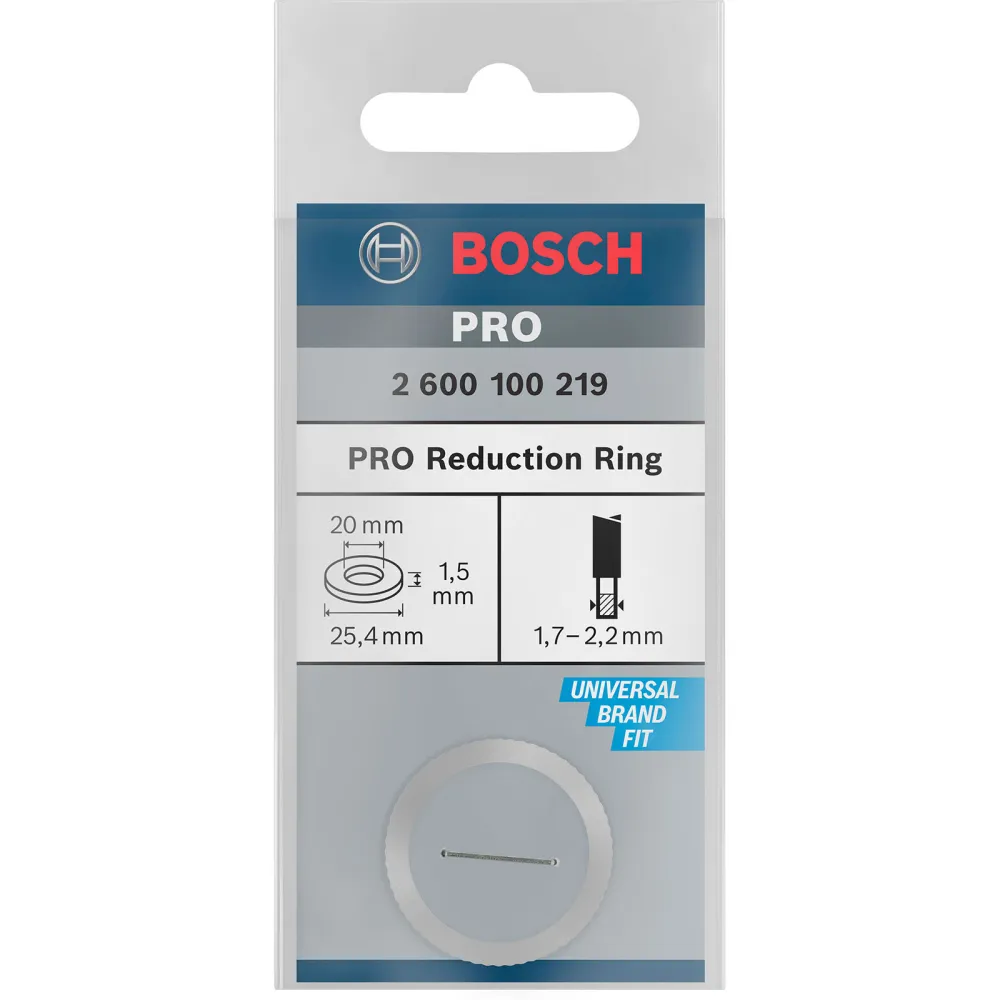 Bosch Reduzierring für PRO Kreissägeblatt 25,4 x 1,5 x 20 mm - 2600100219