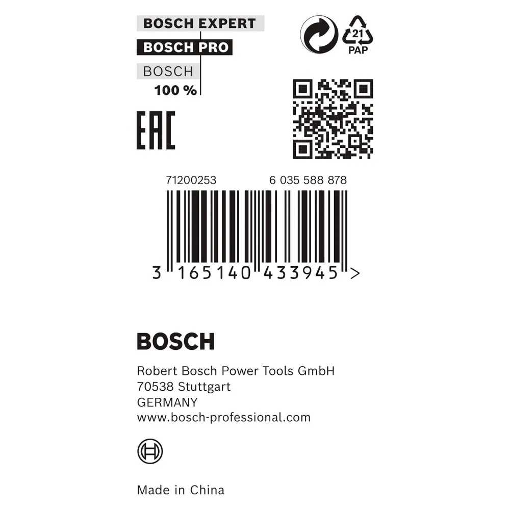 Bosch Reduzierring für PRO Kreissägeblatt 25,4 x 1,8 x 20 mm - 2600100228