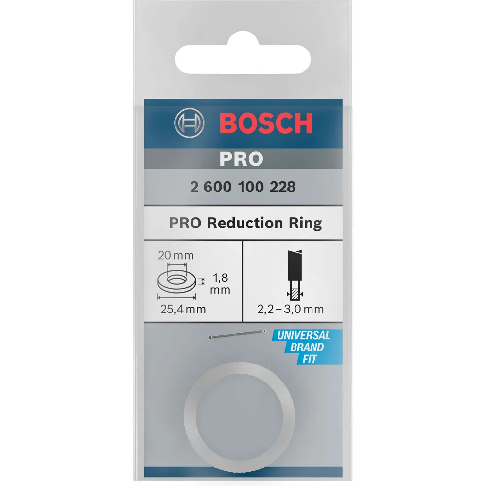 Bosch Reduzierring für PRO Kreissägeblatt 25,4 x 1,8 x 20 mm - 2600100228