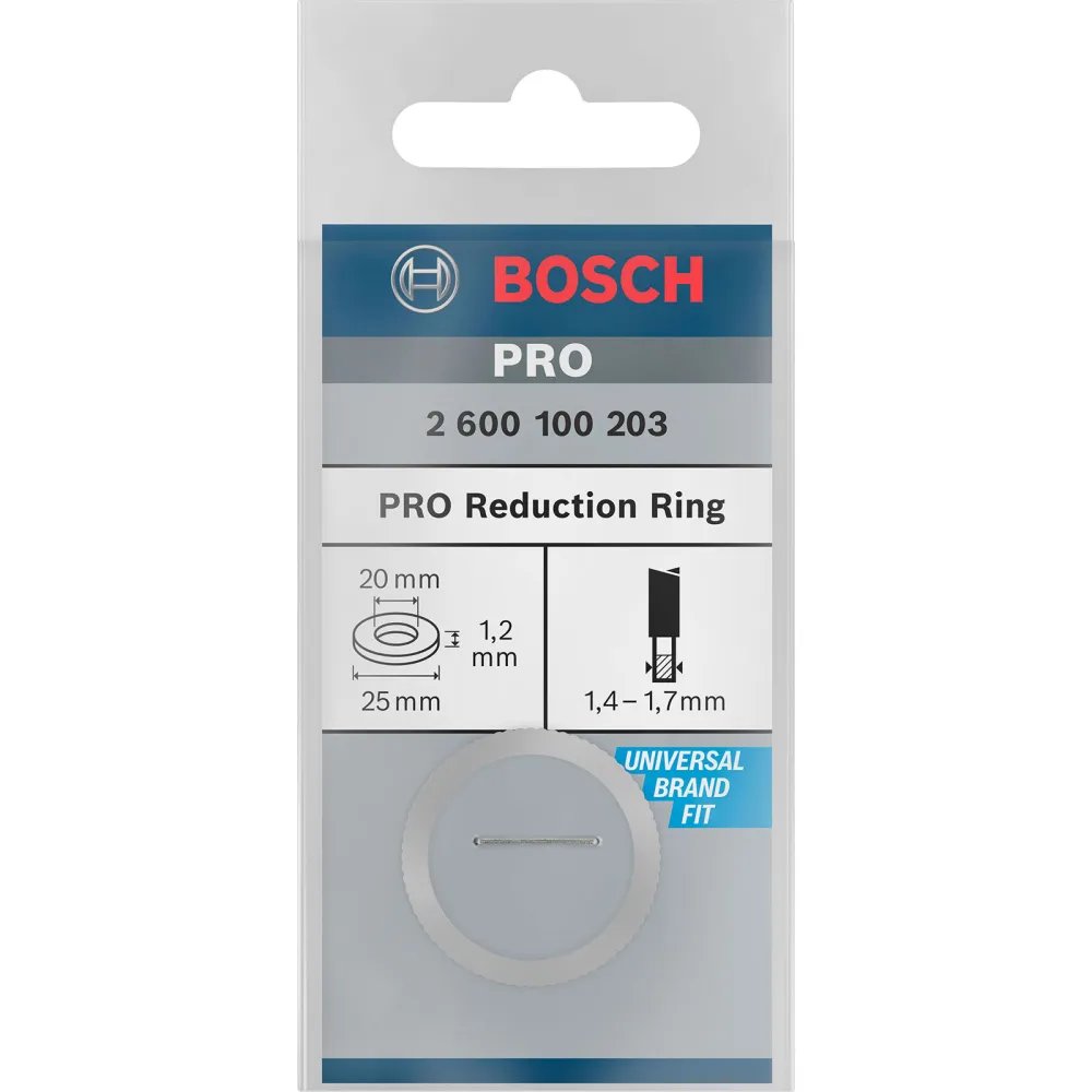 Bosch Reduzierring für PRO Kreissägeblatt 25 x 1,2 x 20 mm - 2600100203