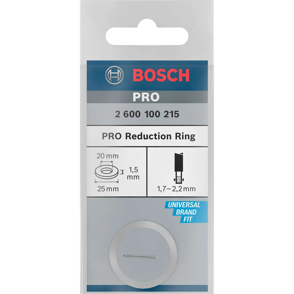 Bosch Reduzierring für PRO Kreissägeblatt 25 x 1,5 x 20 mm - 2600100215