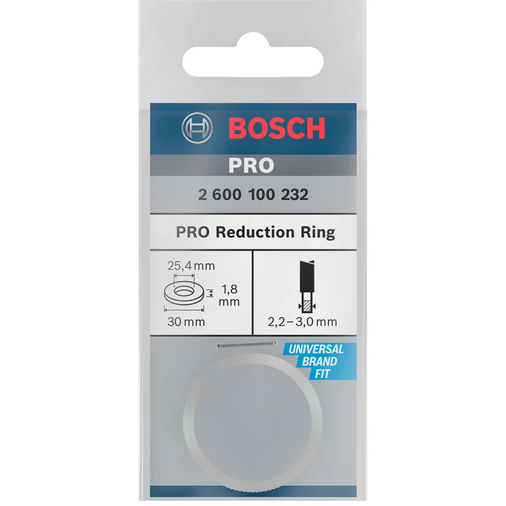 Bosch Reduzierring für PRO Kreissägeblatt 30 x 1,8 x 25,4 mm - 2600100232