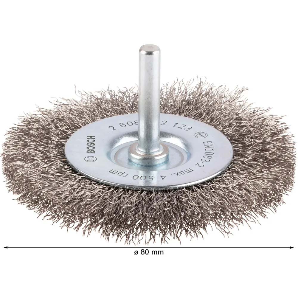 Bosch PRO Stainless Steel clean Scheibenbürste 80 x 0,20 mm gerader Schaft - 2608622123