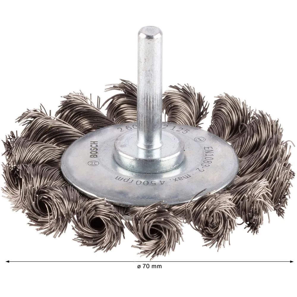 Bosch PRO Stainless Steel heavy Scheibenbürste 70 x 0,35 mm gerader Schaft - 2608622125