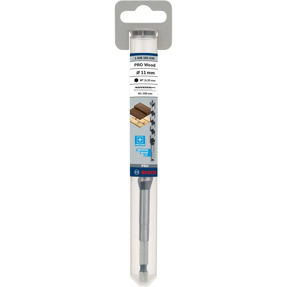 Bosch PRO Wood Holzschlangenbohrer 11 x 95 x 160 mm - 2608585698