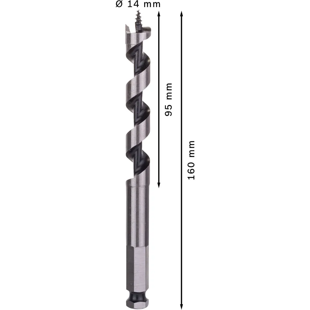 Bosch PRO Wood Holzschlangenbohrer 14 x 95 x 160 mm - 2608585701