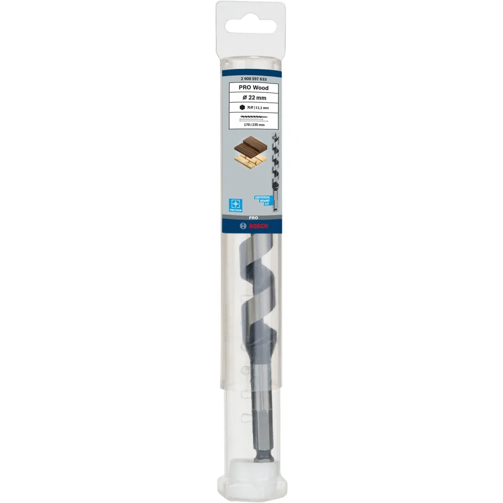 Bosch PRO Wood Holzschlangenbohrer 22 x 170 x 235 mm - 2608597633