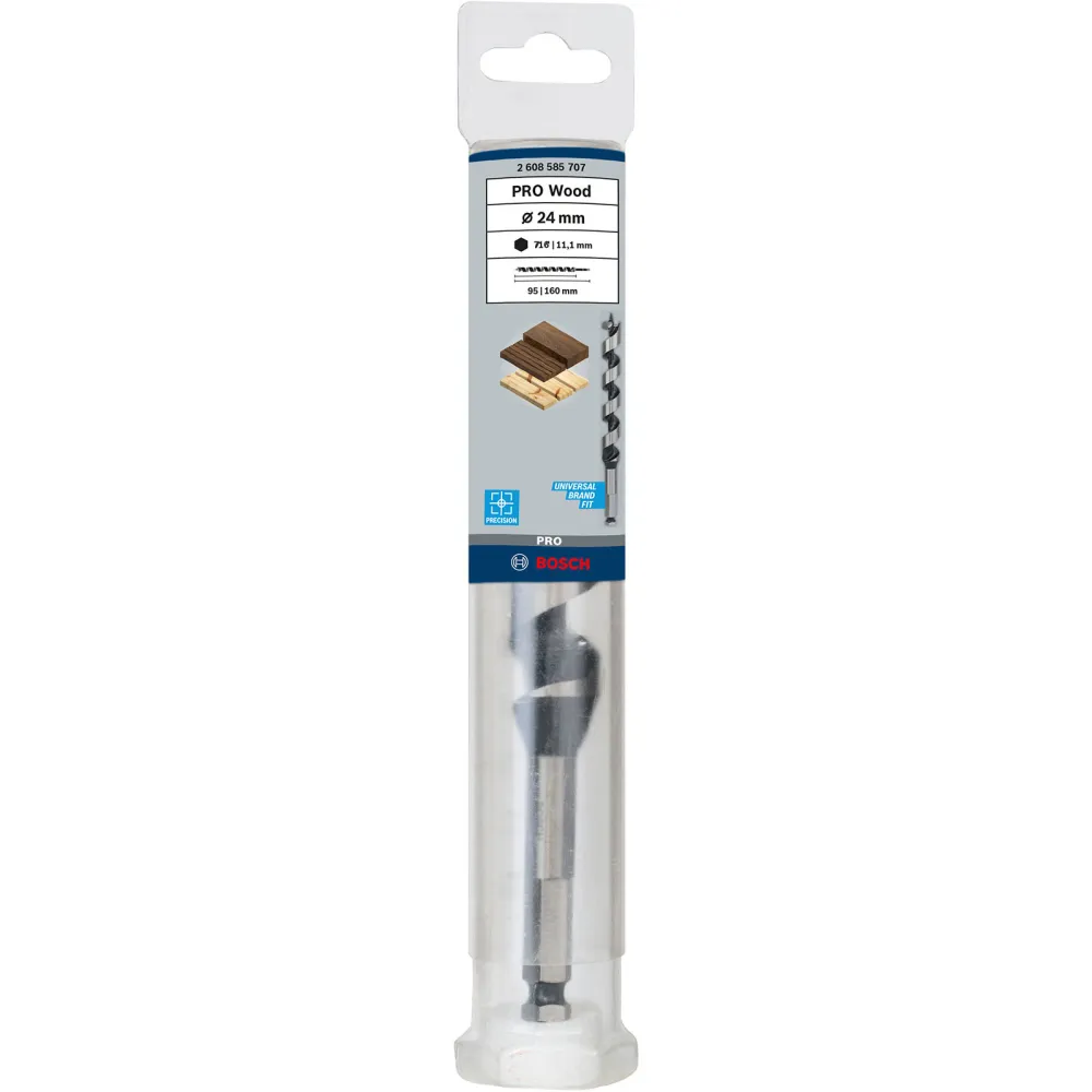 Bosch PRO Wood Holzschlangenbohrer 24 x 95 x 160 mm - 2608585707
