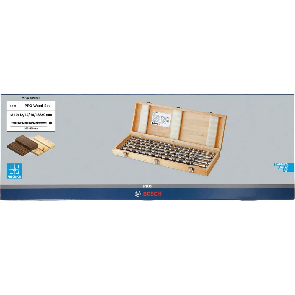 Bosch PRO Wood Holzschlangenbohrer-Set 6-tlg. - 2607019323