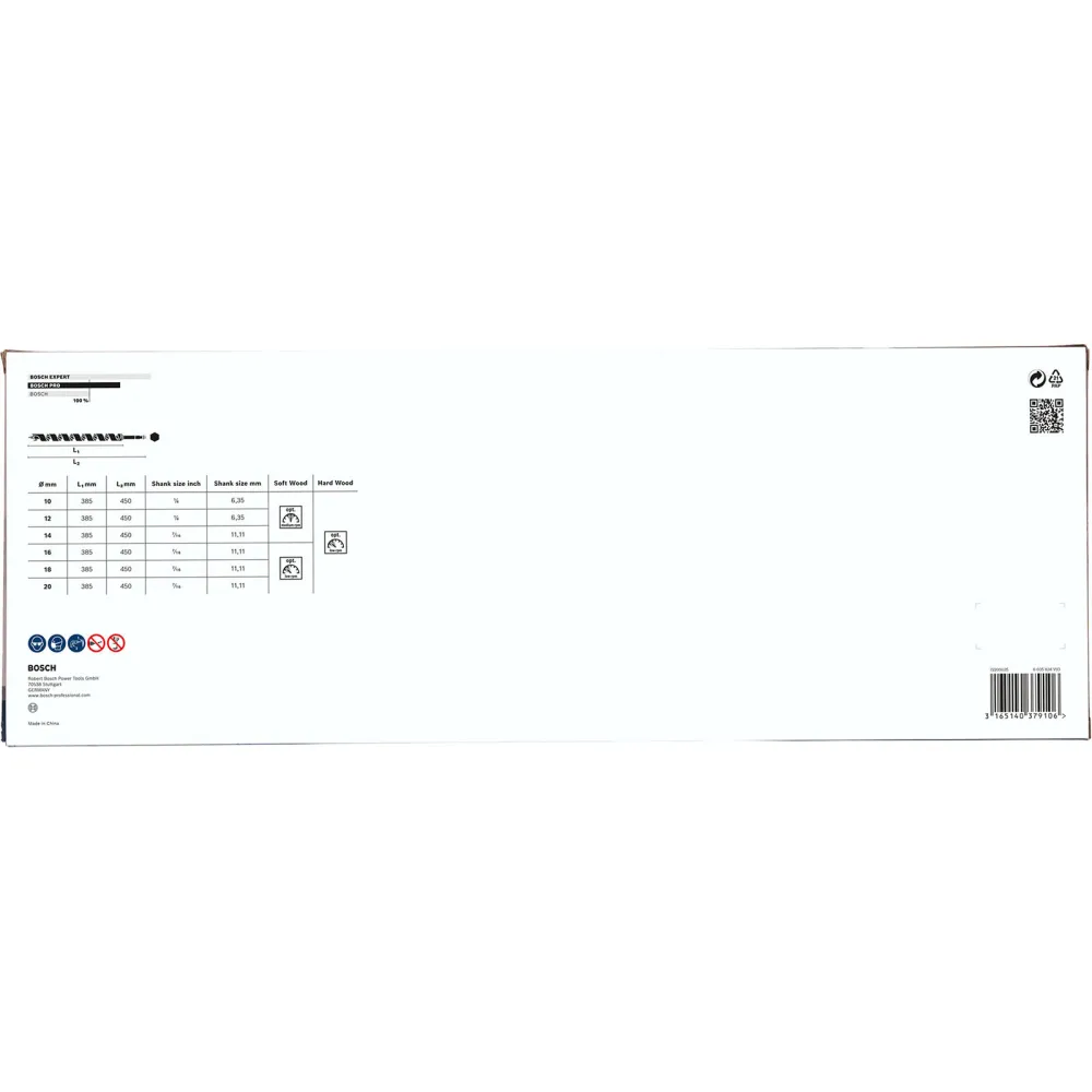 Bosch PRO Wood Holzschlangenbohrer-Set 6-tlg. - 2607019323