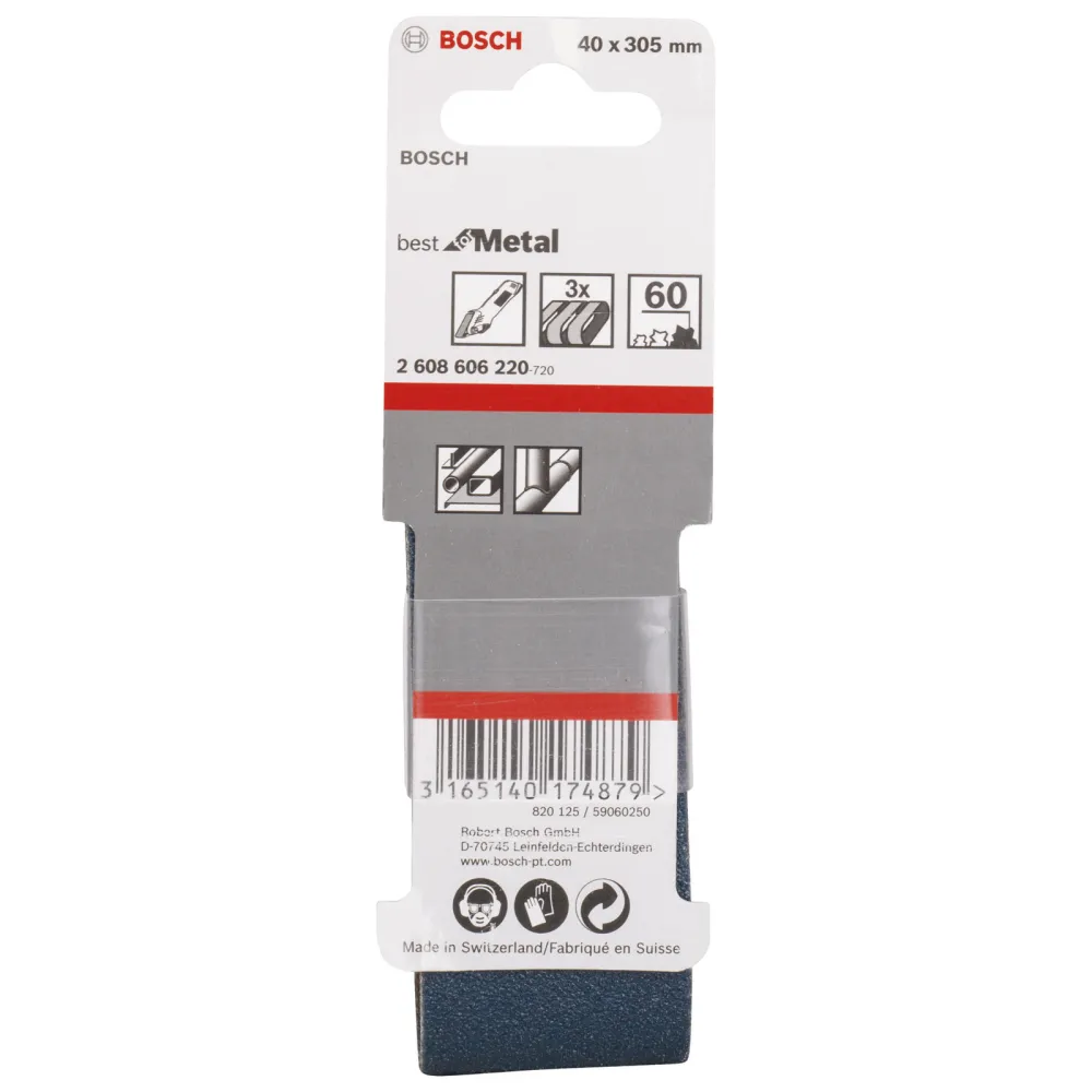 Bosch Schleifband-Set Best Metal 3tlg. 40 x 305 mm 60 - 2608606220