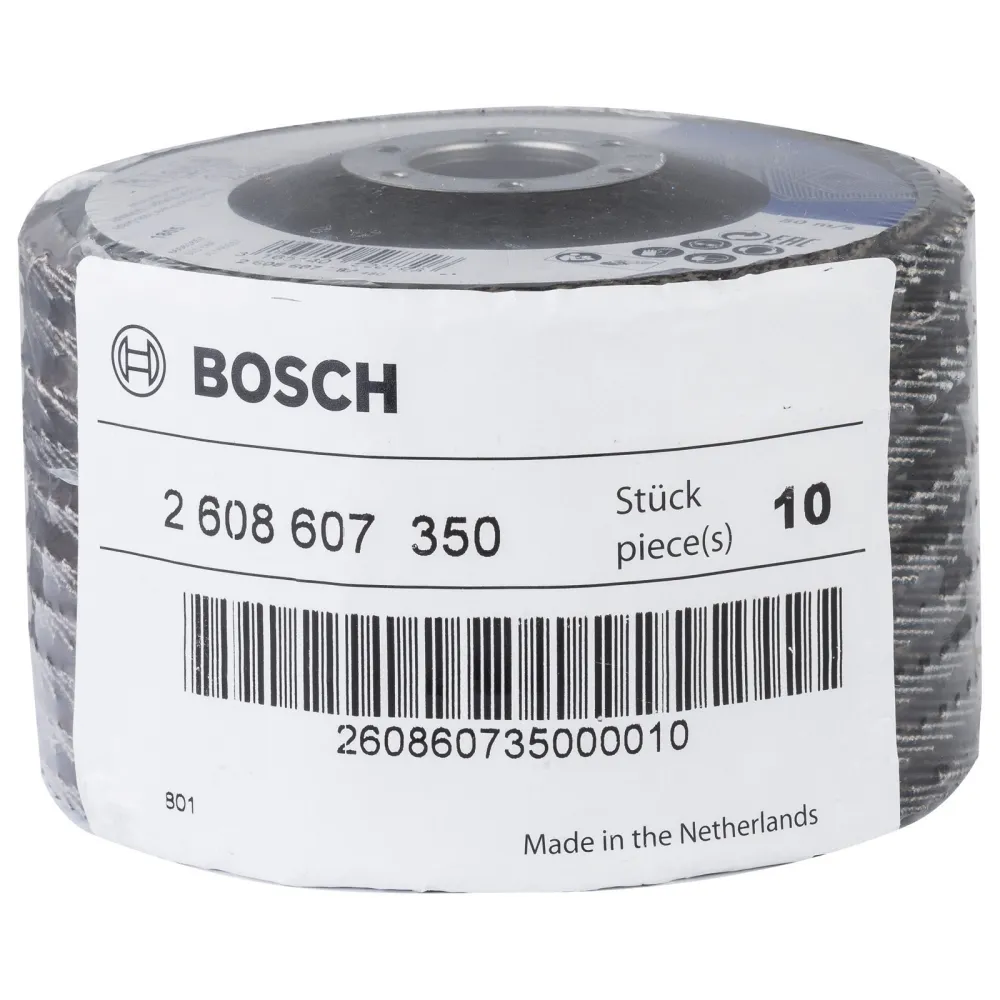 Bosch Fächerschleifscheibe Expert Metal 115 22,23 60 gerade Glasgewebeteller - 2608607350
