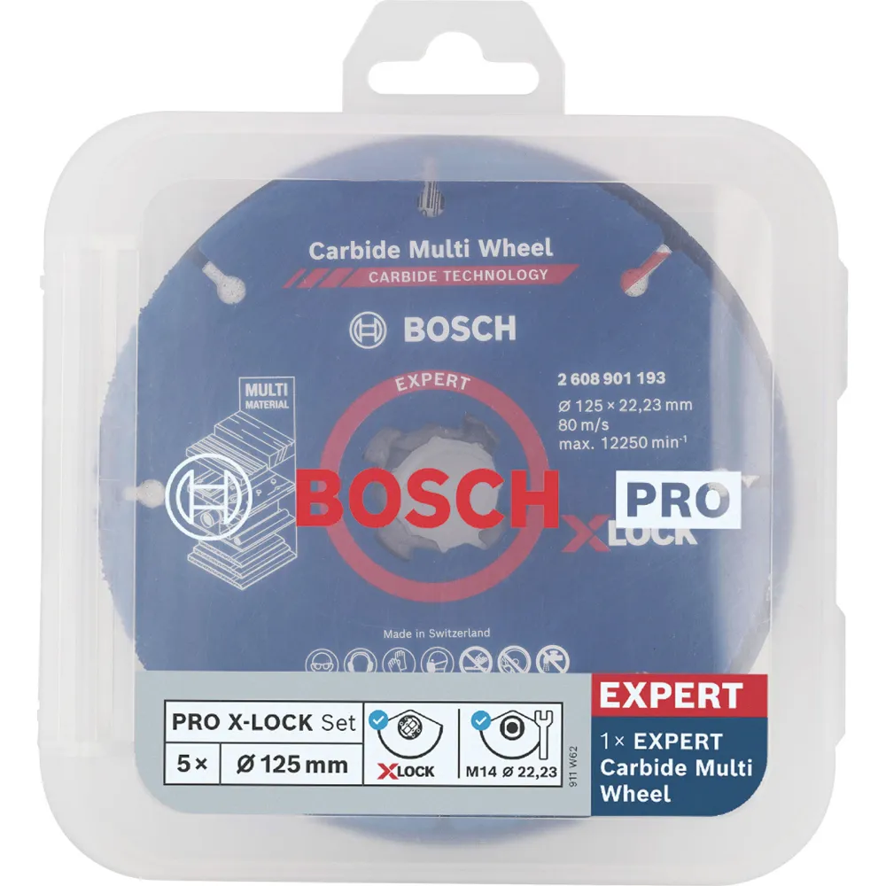 Bosch PRO Cutting and Grinding Set für X-Lock 125 x 1 x 22,23 mm - 2608619374