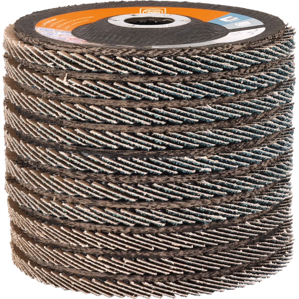 Fein 10x Fächerschleifscheibe Ø 125 Zirkonkorund K40 - 63730022010