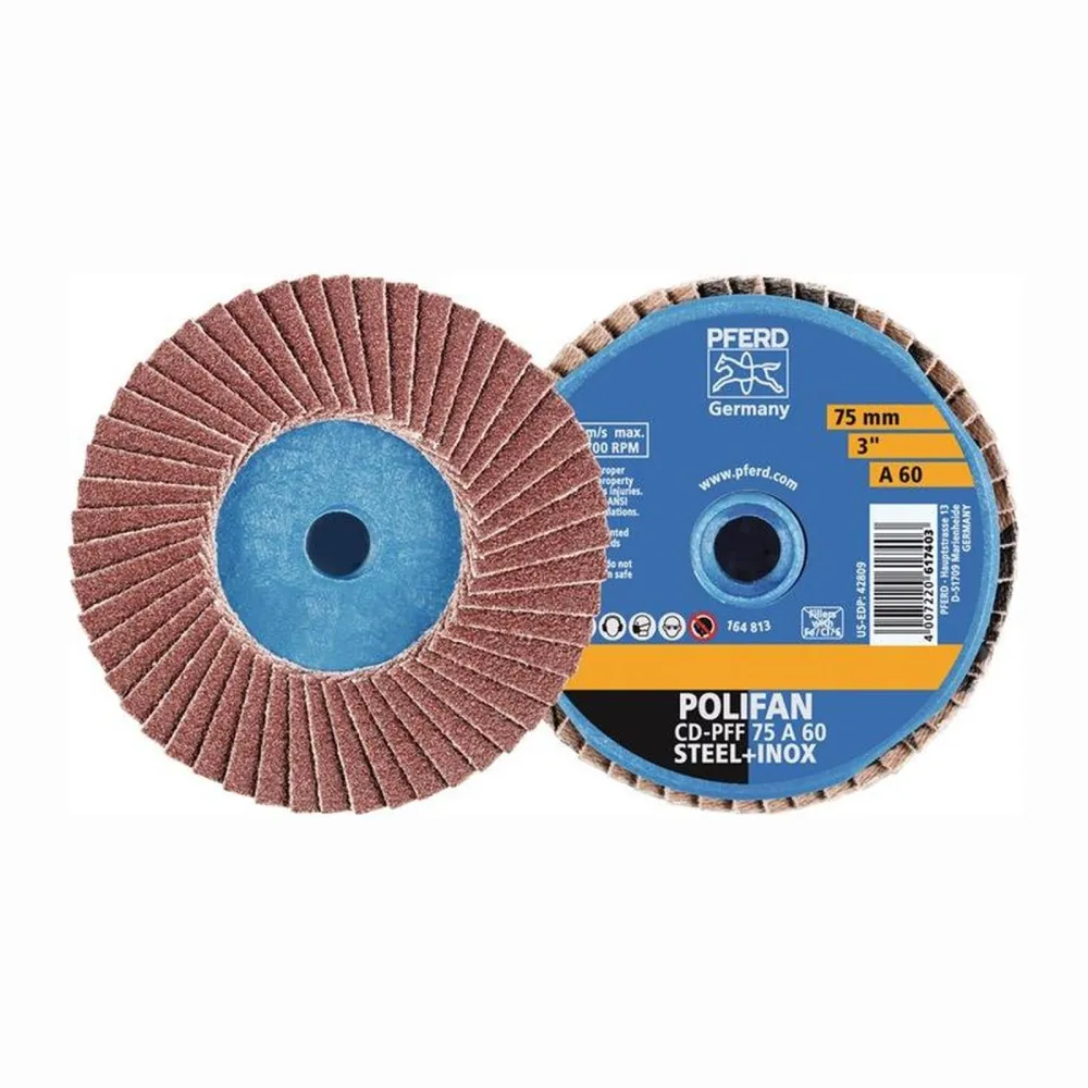 PFERD Fächerschleifscheibe COMBIDISC-Mini-POLIFAN Ø 50 mm Körnung 60 - 42719106
