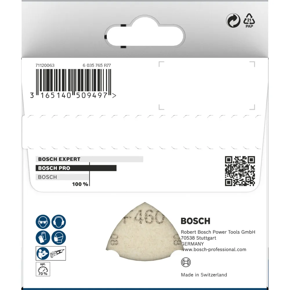 Bosch PRO F460 Schleifblatt 93 x 93 mm; 60; 80; 120; 180; 240 - 2608607540