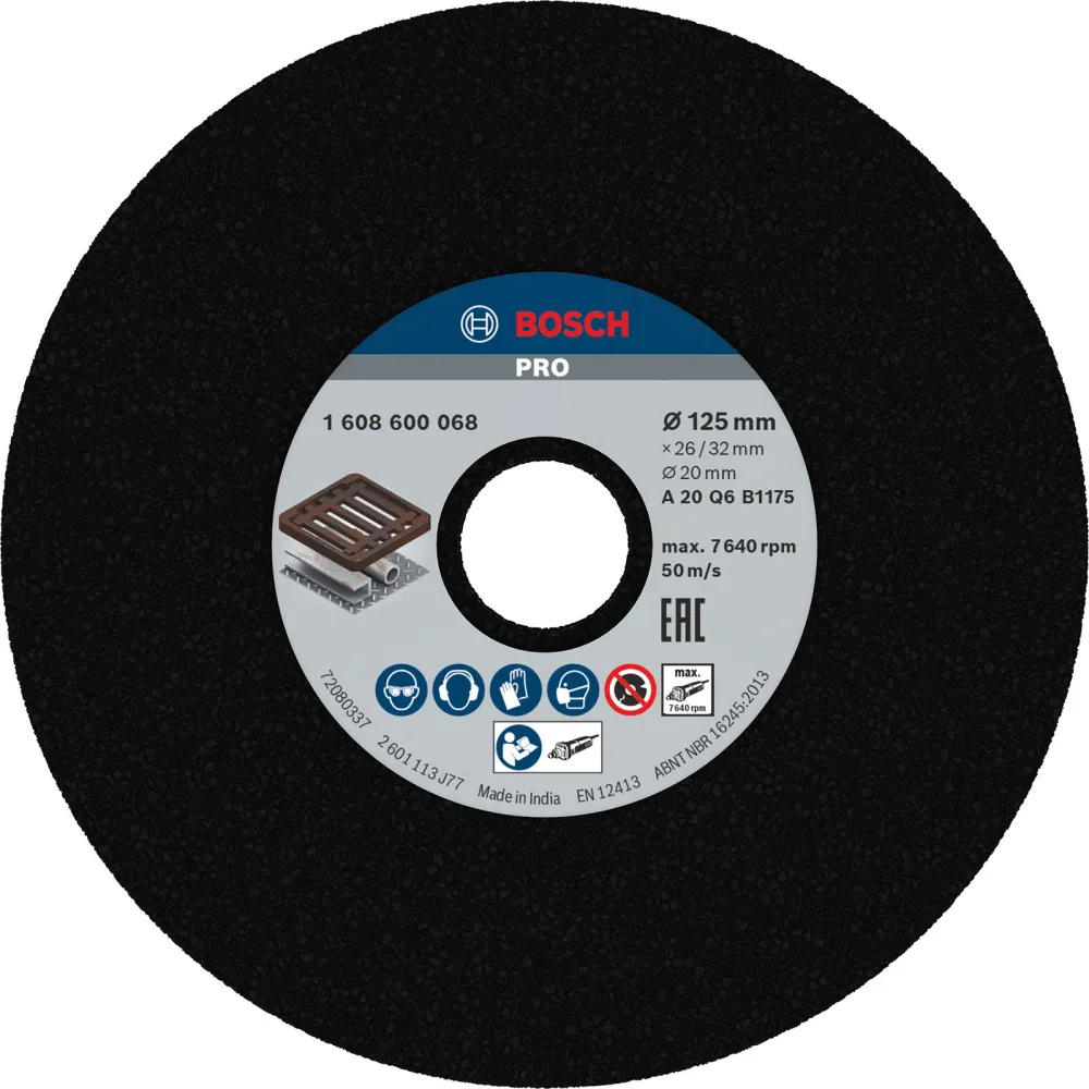 Bosch PRO Metal Schleifscheibe 125 x 26 x 20 mm G20 - 1608600068
