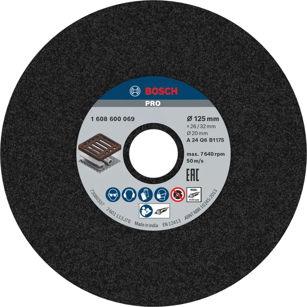 Bosch PRO Metal Schleifscheibe 125 x 26 x 20 mm G24 - 1608600069