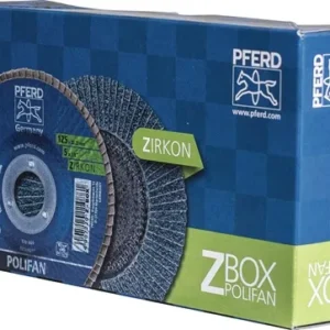 PFERD Fächerscheibe POLIFAN Z Ø 125 mm Körnung Z-40 konisch INOX Zirkonkorund - 69300934