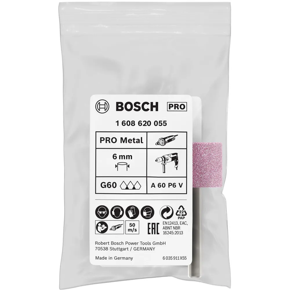 Bosch PRO Steel Schleifstiftset 25 x 20 mm G60 - 1608620055