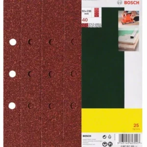 Bosch Schleifblatt-Set für Schwingschleifer 25tlg. 8 Löcher (B+D) 93 x 230 mm 240 - 2607017108