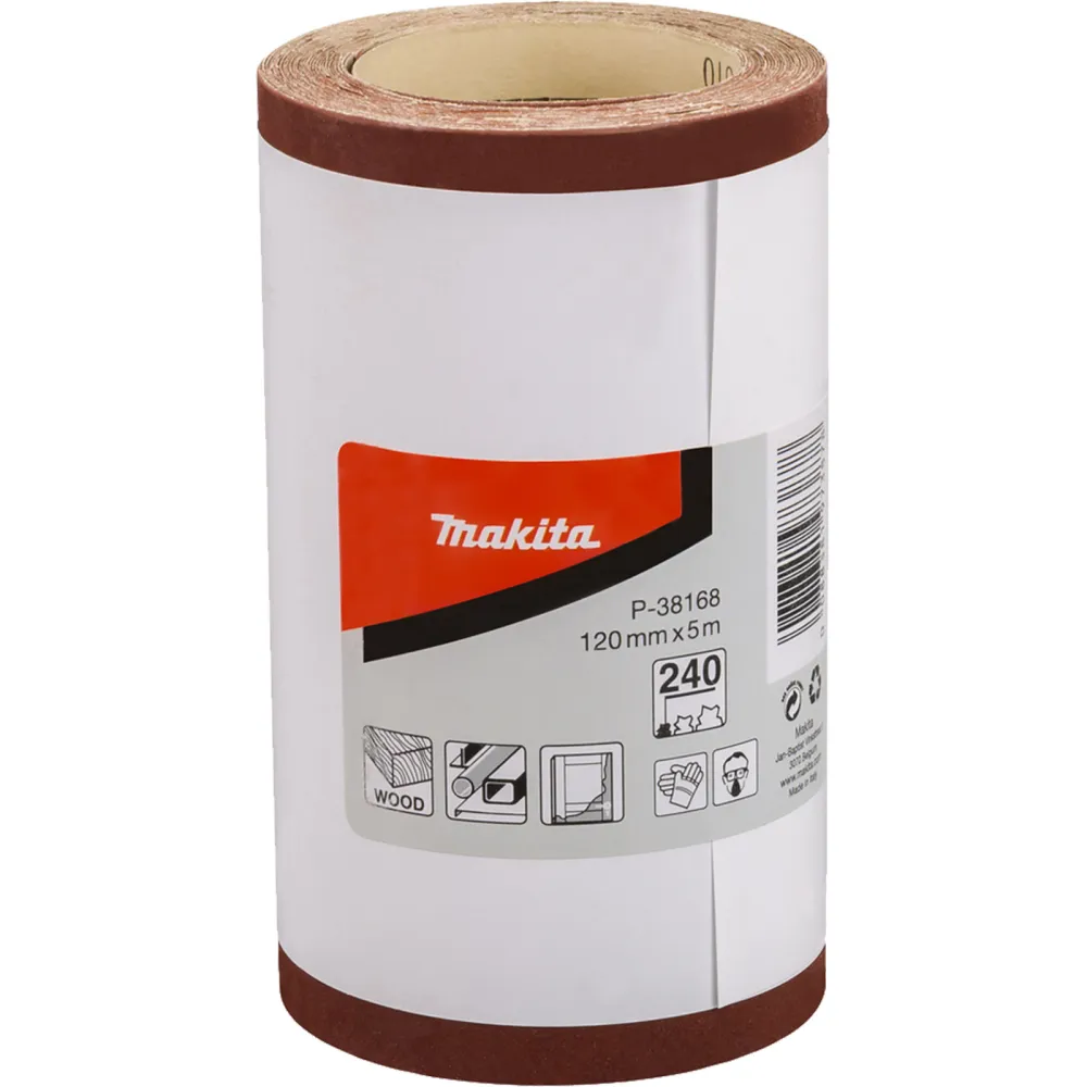 Makita Schleifpapier Rolle 120 mm x 5 m K240 - P-38168