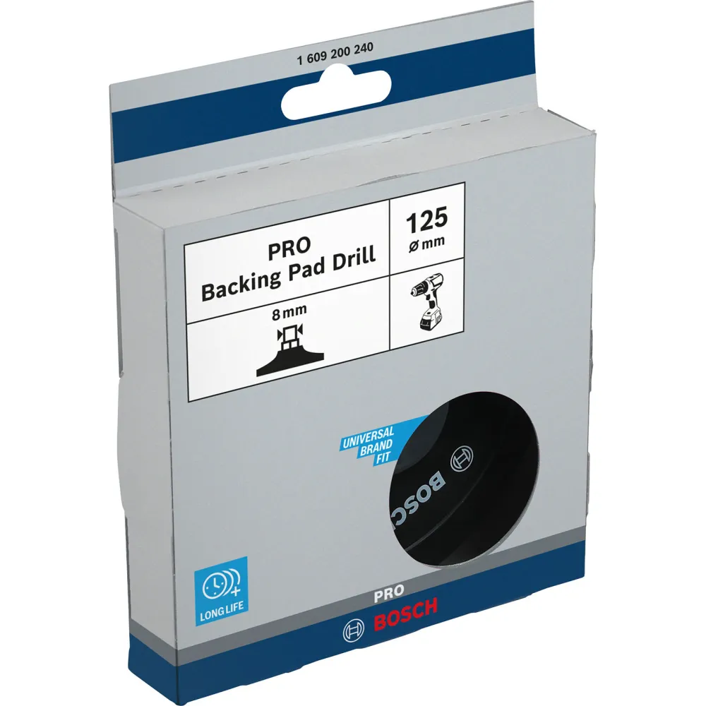 Bosch PRO Backing Pad 125 x 8 mm - 1609200240