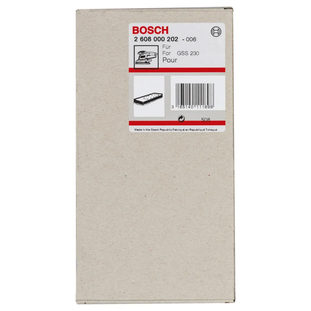 Bosch Schleifplatte mit Kletthaftung 185 x 93 mm - 2608000202