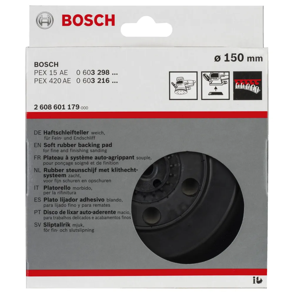 Bosch Schleifteller weich Ø 150 mm - 2608601179