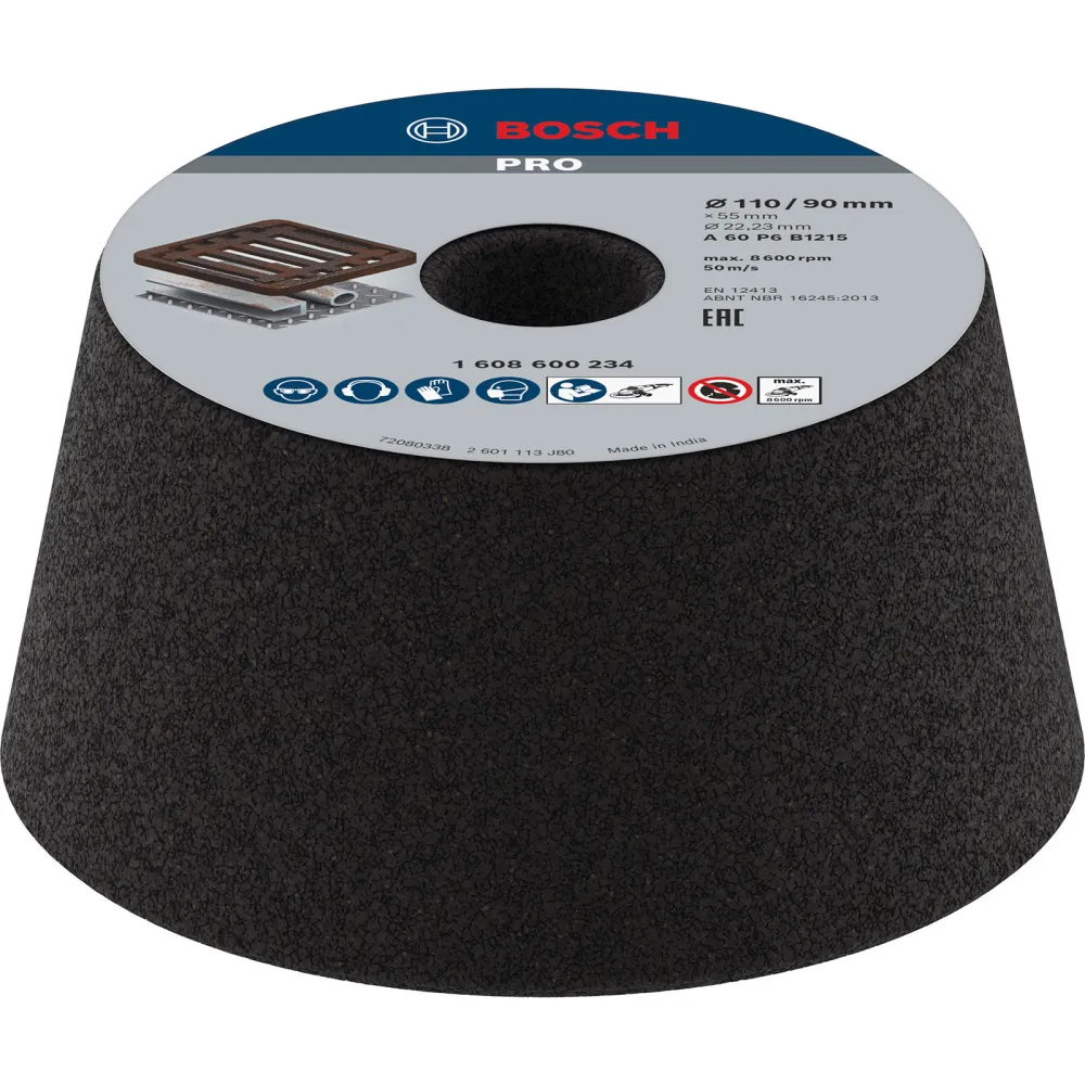 Bosch PRO Metal Konischer Schleiftopf 90 x 110 x 55 mm G60 - 1608600234