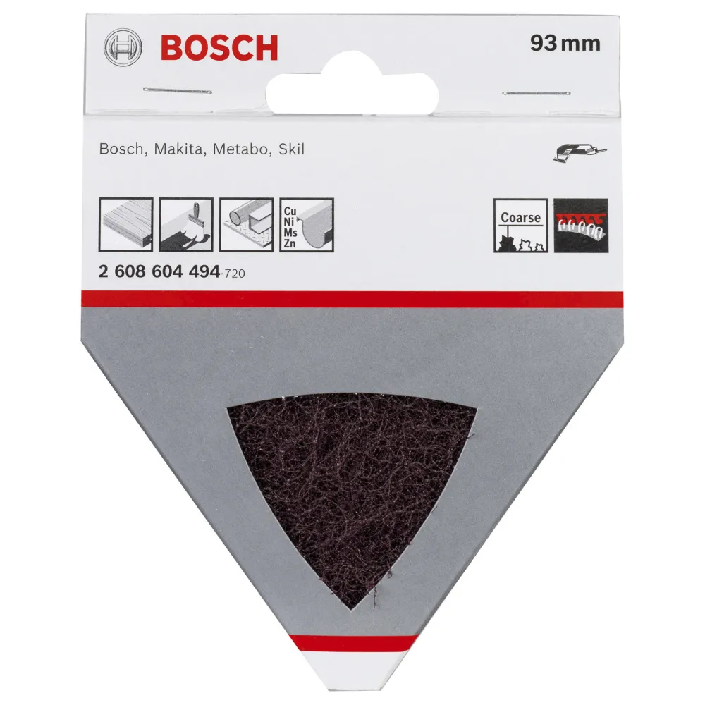 Bosch Vlies für Dreieckschleifer 93 mm 100 grob - 2608604494