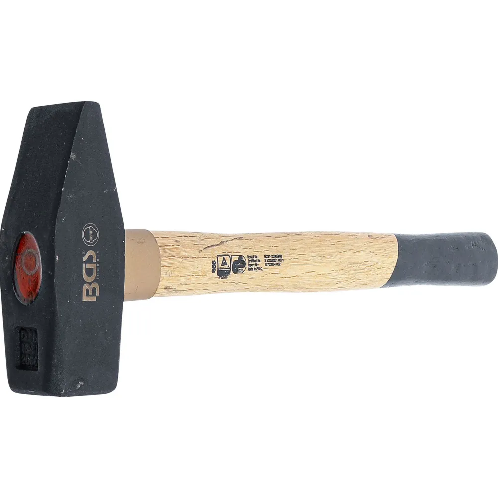 BGS Schlosserhammer Holz-Stiel DIN 1041 2.000 g - 858